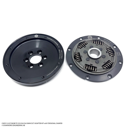 DomiWorks Engineering - CHEVY LS/LT/SB/BB TO S55/S65/S63 DCT ADAPTER KIT WITH TORSIONAL DAMPER