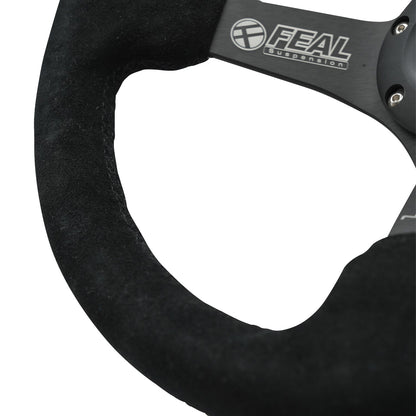 NRG - 350MM DEEP DISH STEERING WHEEL FEAL RACE TEAM SPEC