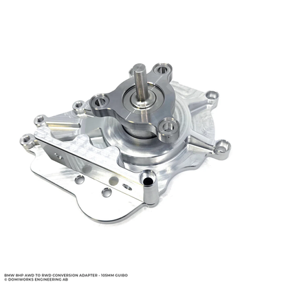 DomiWorks Engineering - BMW 8HP AWD TO RWD CONVERSION ADAPTER KIT - 105MM GUIBO