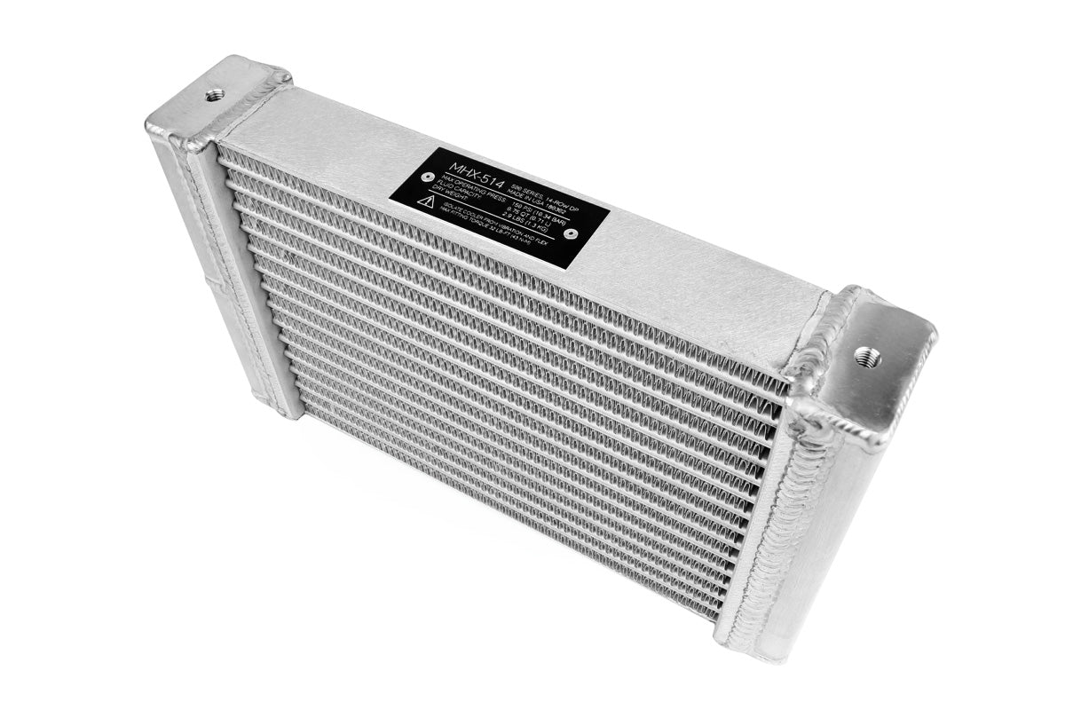 Improved Racing - High efficiency dual-pass oil cooler, 500 series, 15-row, 11.5" x 7.0", -10AN female ORB ports