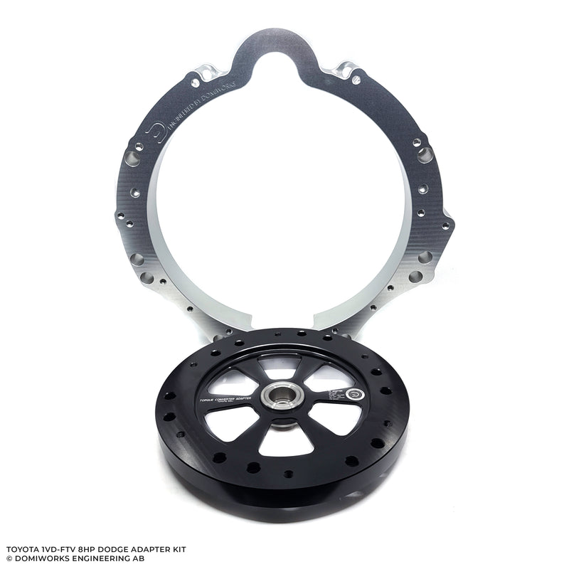 DomiWorks Engineering - TOYOTA 1VD-FTV/1VDJ TO DODGE 8HP 70/75/90/95 CHARGER/CHALLENGER/SCAT PACK HELLCAT TRACKHAWK RAM ADAPTER KIT