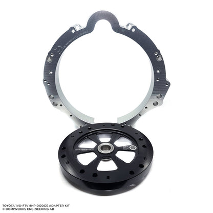DomiWorks Engineering - TOYOTA 1VD-FTV/1VDJ TO DODGE 8HP 70/75/90/95 CHARGER/CHALLENGER/SCAT PACK HELLCAT TRACKHAWK RAM ADAPTER KIT