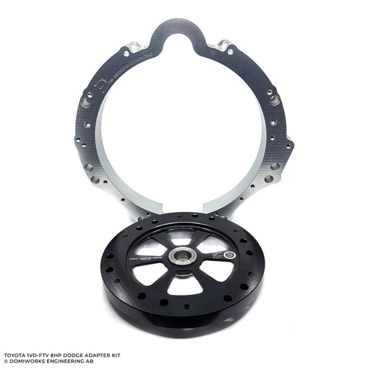 DomiWorks Engineering - TOYOTA 1VD-FTV/1VDJ TO DODGE 8HP 70/75/90/95 CHARGER/CHALLENGER/SCAT PACK HELLCAT TRACKHAWK RAM ADAPTER KIT
