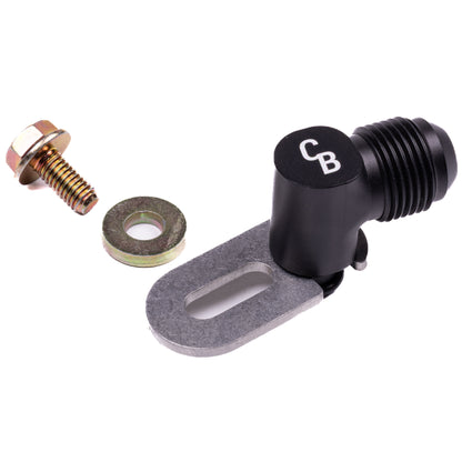 Chase Bays - Power Steering Pump Feed 10AN Adapter - Toyota 1JZ | 2JZ & BEAMS