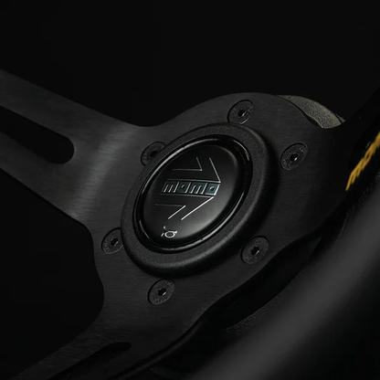 MOMO MOD.08 330 Diam 88 Dish Blk Leather Blk Spokes 1 Stripe