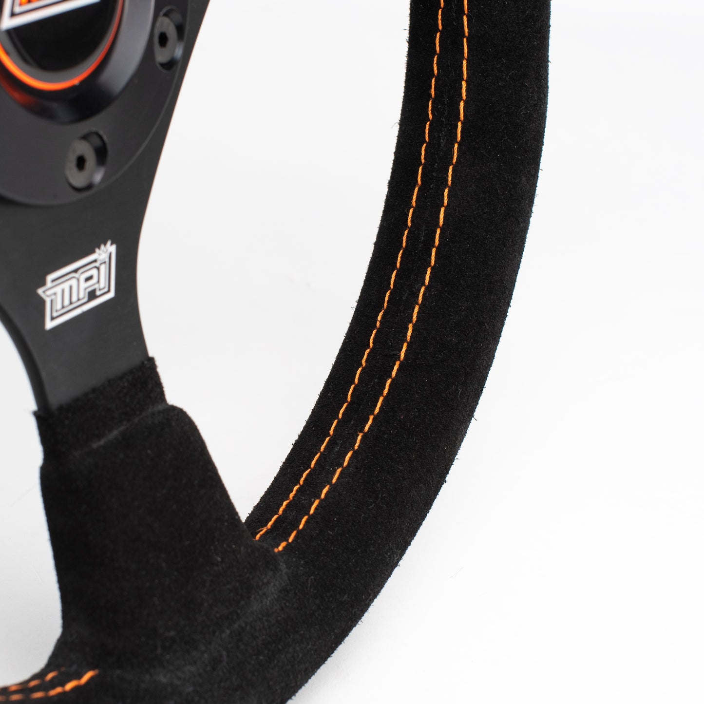 Max Papis Innovations - F-13-Cut Open-Top Flat Suede Steering Wheel