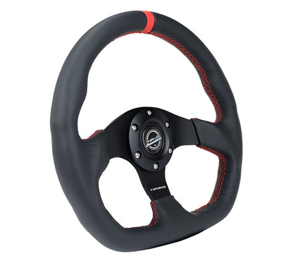 NRG - FLAT BOTTOM STEERING WHEEL LEATHER