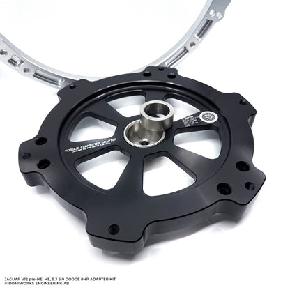 DomiWorks Engineering - JAGUAR V12 5.3L PRE-HE, 5.3 HE AND 6.0L TO DODGE 8HP 845/850RE 70/75/90/95 CHARGER/CHALLENGER/SCAT PACK HELLCAT TRACKHAWK RAM ADAPTER KIT