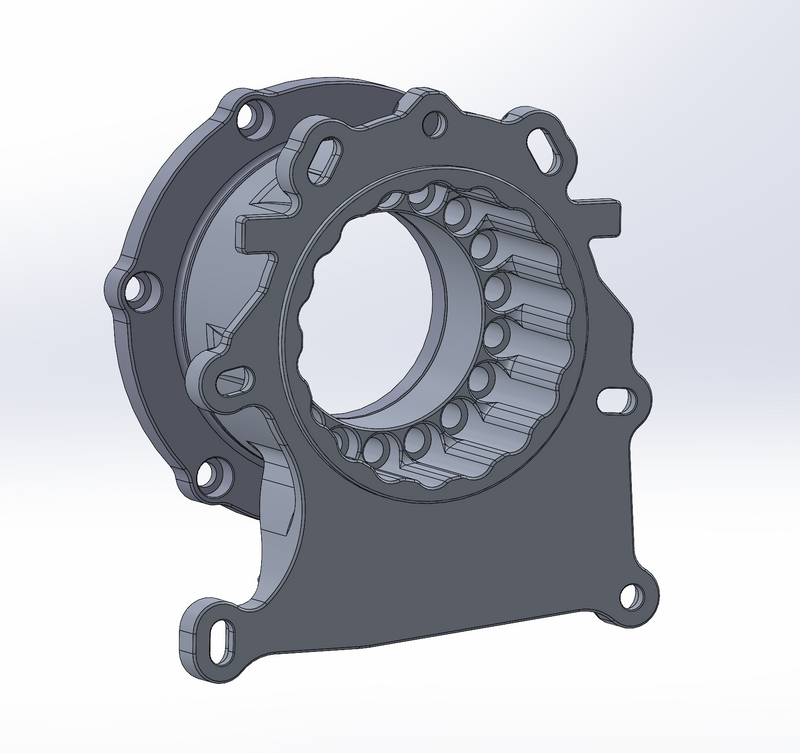 DomiWorks Engineering - NP231/241/242/243/246/249 TRANSFER CASE ADAPTER TO DODGE 8HP70/75 ECODIESEL RAM 1500