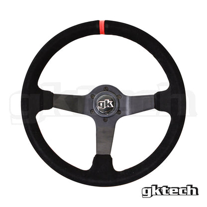 GKTech - STEERING WHEEL 350MM DEEP DISHED SUEDE
