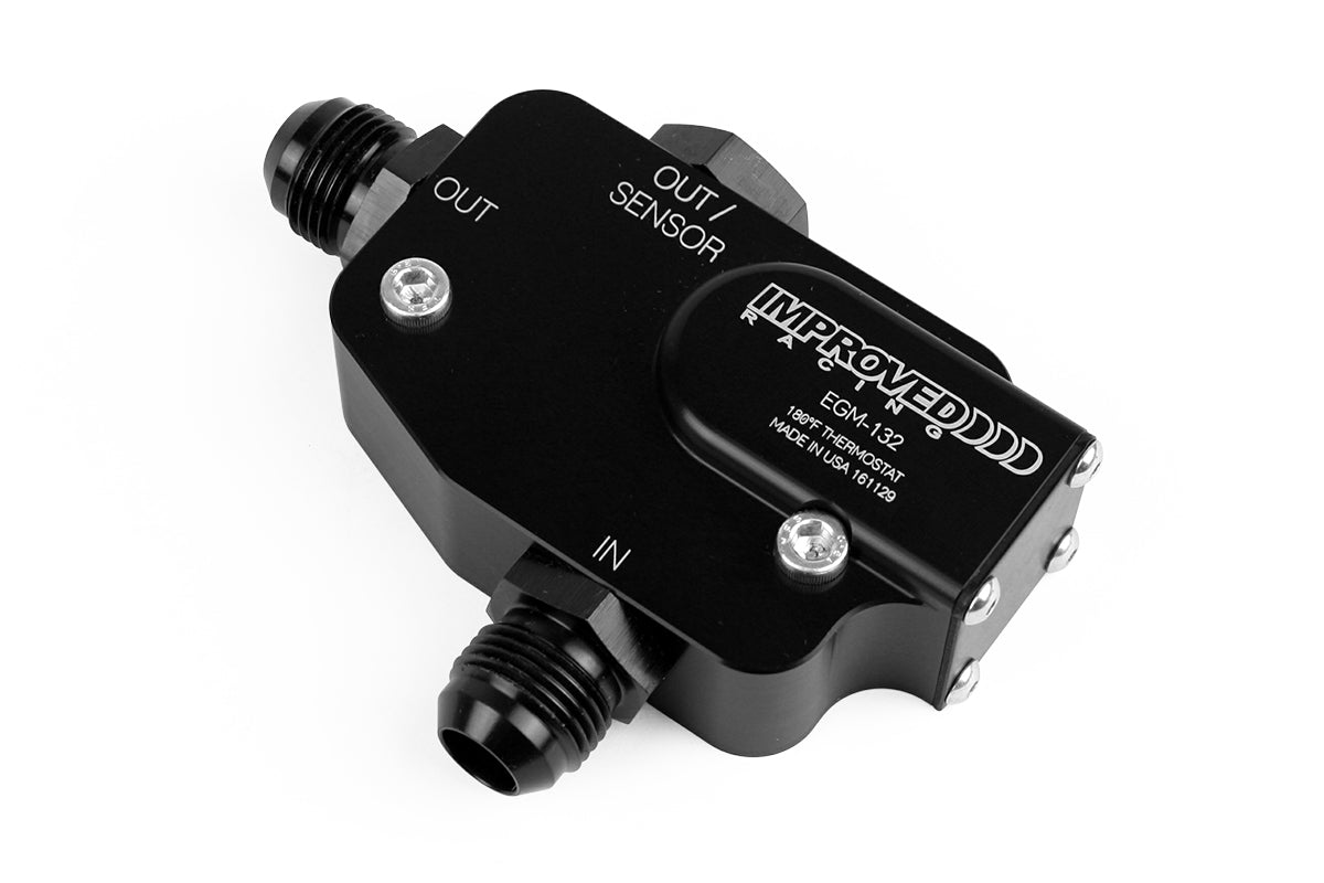 Improved Racing - Oil cooler adapter, thermostatic, 200F, GM Gen V LT engine, C7 Corvette