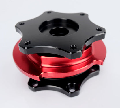 NRG SFI KEY WAY TYPE QUICK RELEASE BLACK-RED