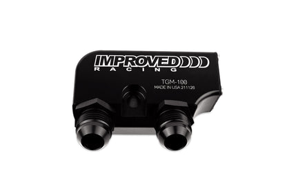 Improved Racing - Transmission cooler adapter, thermostatic, 140F, 6L80/6L90 transmissions, -6AN ORB ports