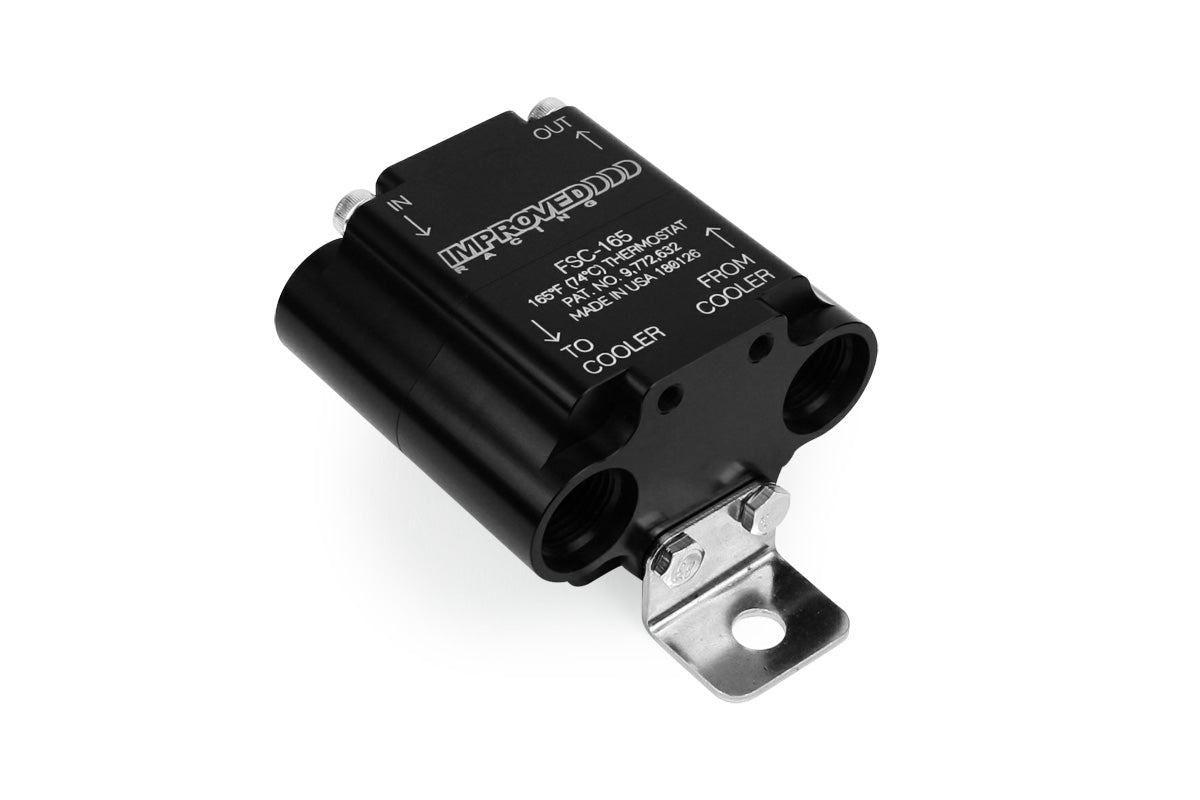 Improved Racing - Flow Series Compact remote inline oil thermostat for transmissions, differentials, and small engines, 215F