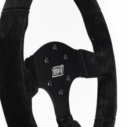 Max Papis Innovations - GT2-13-B D-Shaped Suede Steering Wheel