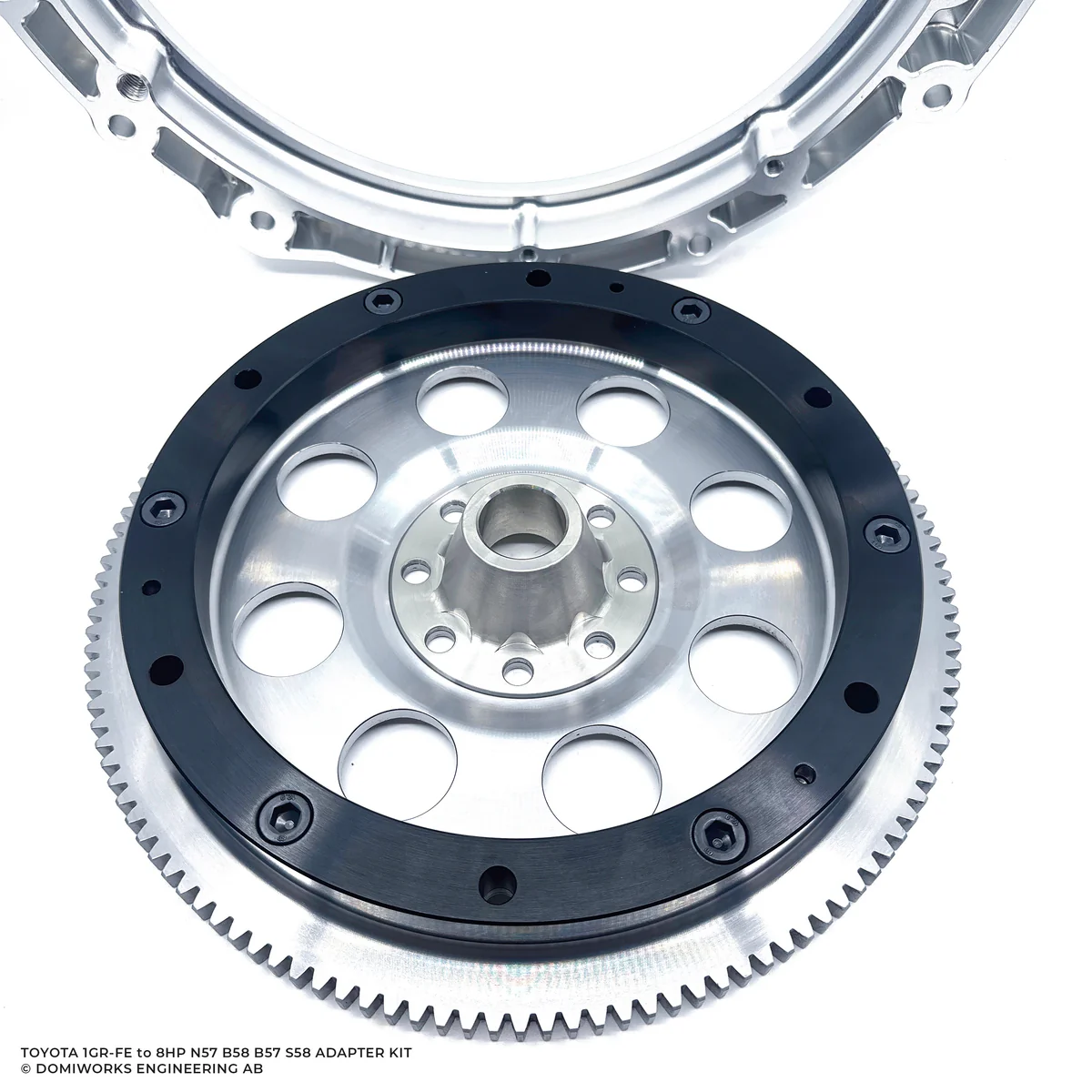 DomiWorks Engineering - TOYOTA 1GR-FE TO BMW 8HP 45/50/70/75 N57 B58 B57 ADAPTER KIT