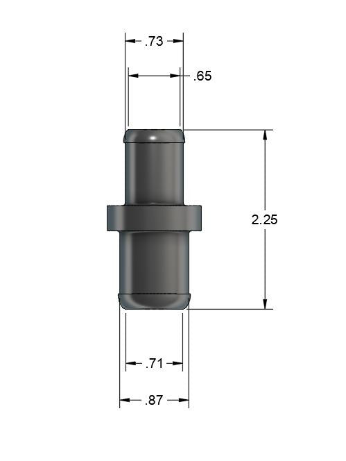 Dedicated Motorsports - 5/8 to 3/4 Inch High Flow Hose Joiner  (Union)