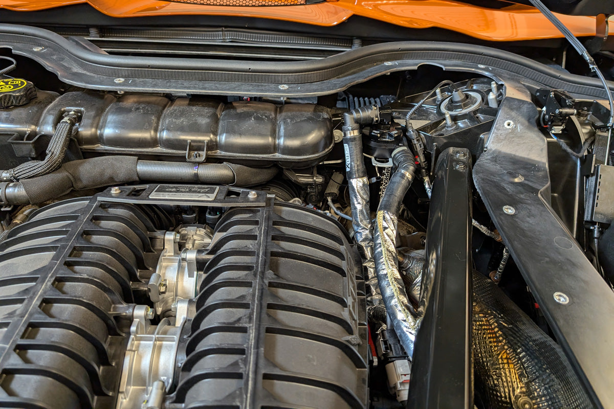 Improved Racing - CCS oil catch can kit, C8 Corvette Z06 Convertible