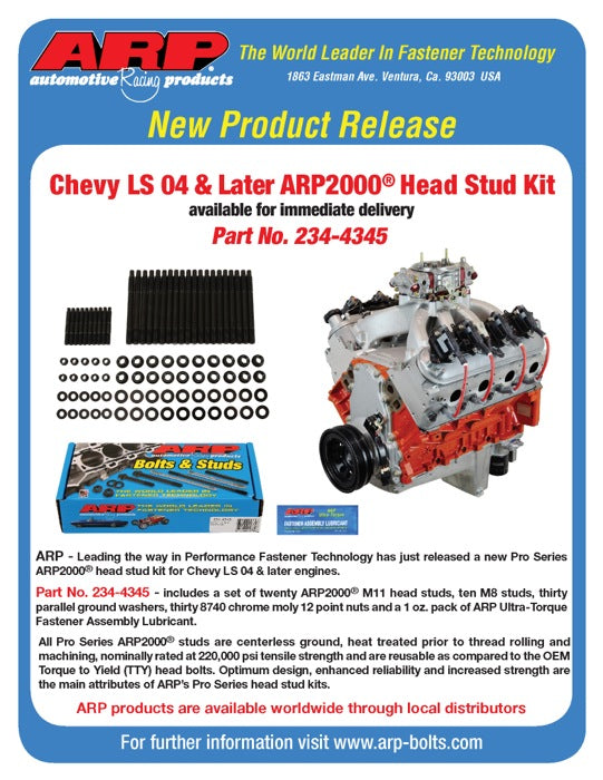 ARP 2004 and Later Chevy LS Head Stud Kit