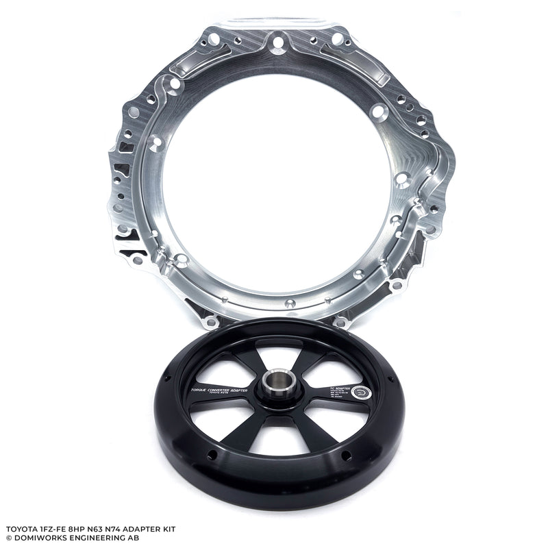 DomiWorks Engineering - TOYOTA 1FZ-FE TO BMW 8HP N63 N74 ADAPTER KIT