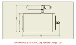 Lifeline USA - Zero 360 FIA 2.0kg Remote Charge - CD System