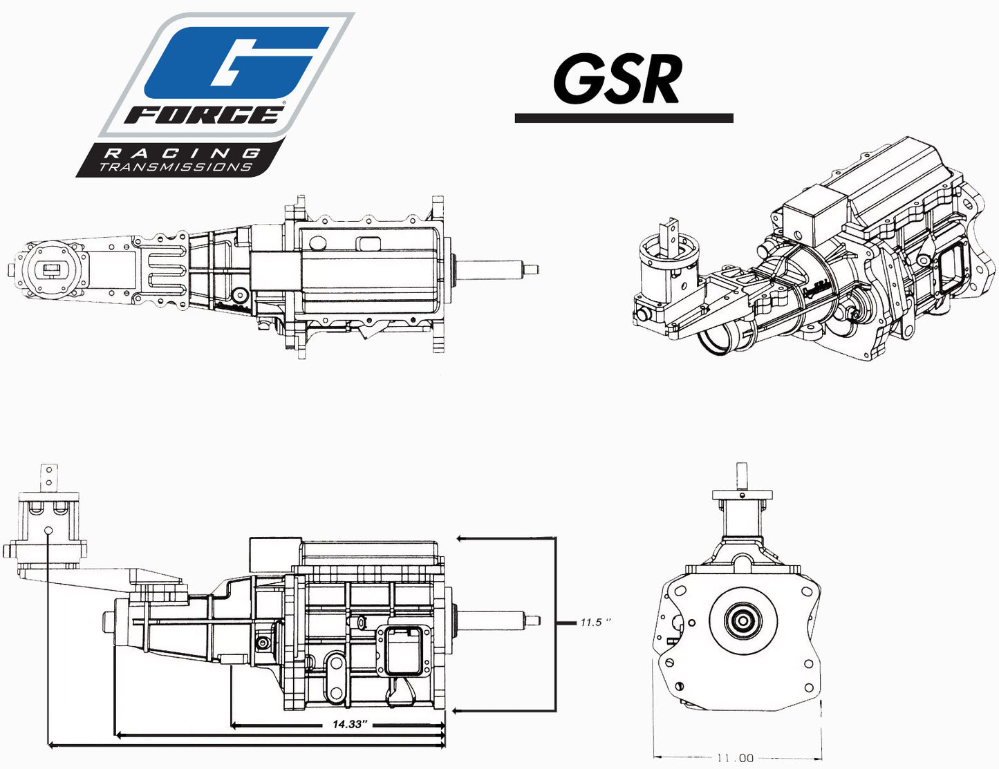 GForce - GForce GSR DogBox Transmission 4 Speed