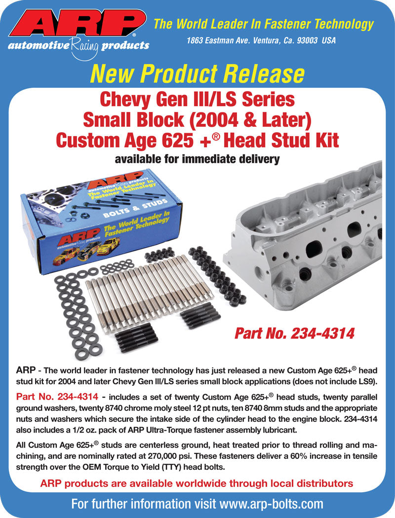 ARP 04+ GM CA625+ 12pt Head Stud Kit