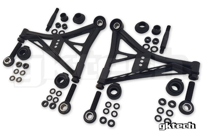 GKTech - V2 240SX/SKYLINE/Z32 BRAÇOS DE CONTROLE INFERIORES TRASEIROS AJUSTÁVEIS (TRASEIRO-LCAX)