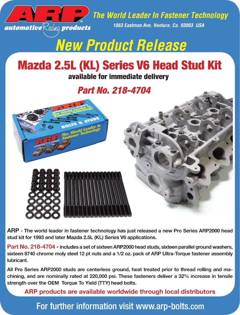 ARP Mazda 2.5L (KL Series) V6 Head Stud Kit