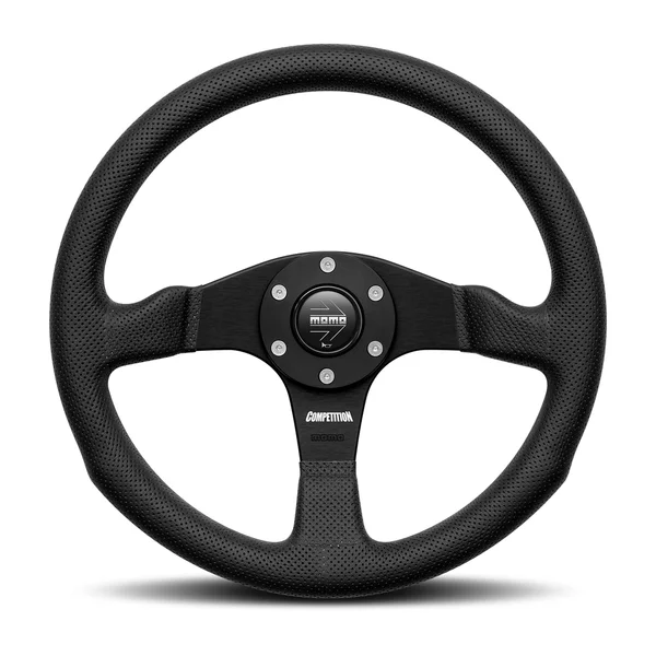 Momo Competition Steering Wheel 350 mm - Black AirLeather/Black Spokes