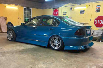 KBD - BMW E46 3 Series 2DR 4DR 1999-2005 ISB Style 2 Piece Polyurethane Side Skirts (37-6882)
