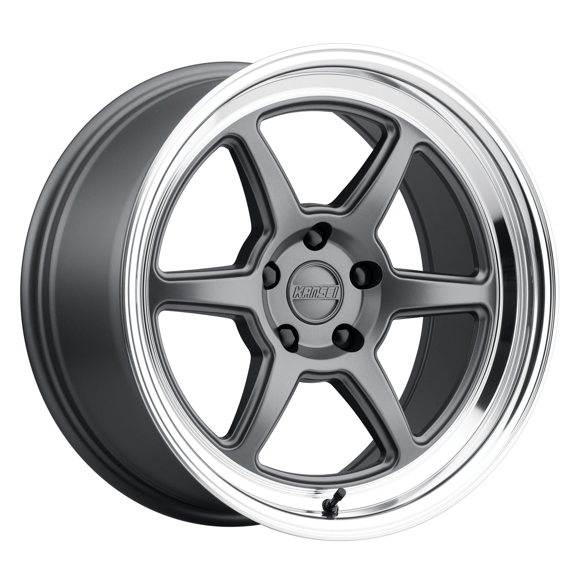 Kansei Wheels - ROKU - Matte Grey with Bright Machined Lip