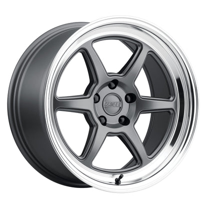 Kansei Wheels - ROKU - Matte Grey with Bright Machined Lip