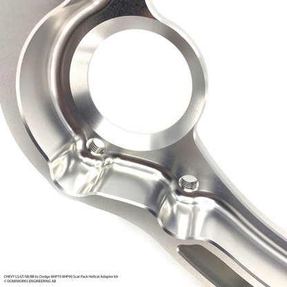 DomiWorks Engineering - CHEVY LS/LT/SB/BB TO DODGE 8HP70 / 8HP90 SCAT PACK HELLCAT ADAPTER KIT