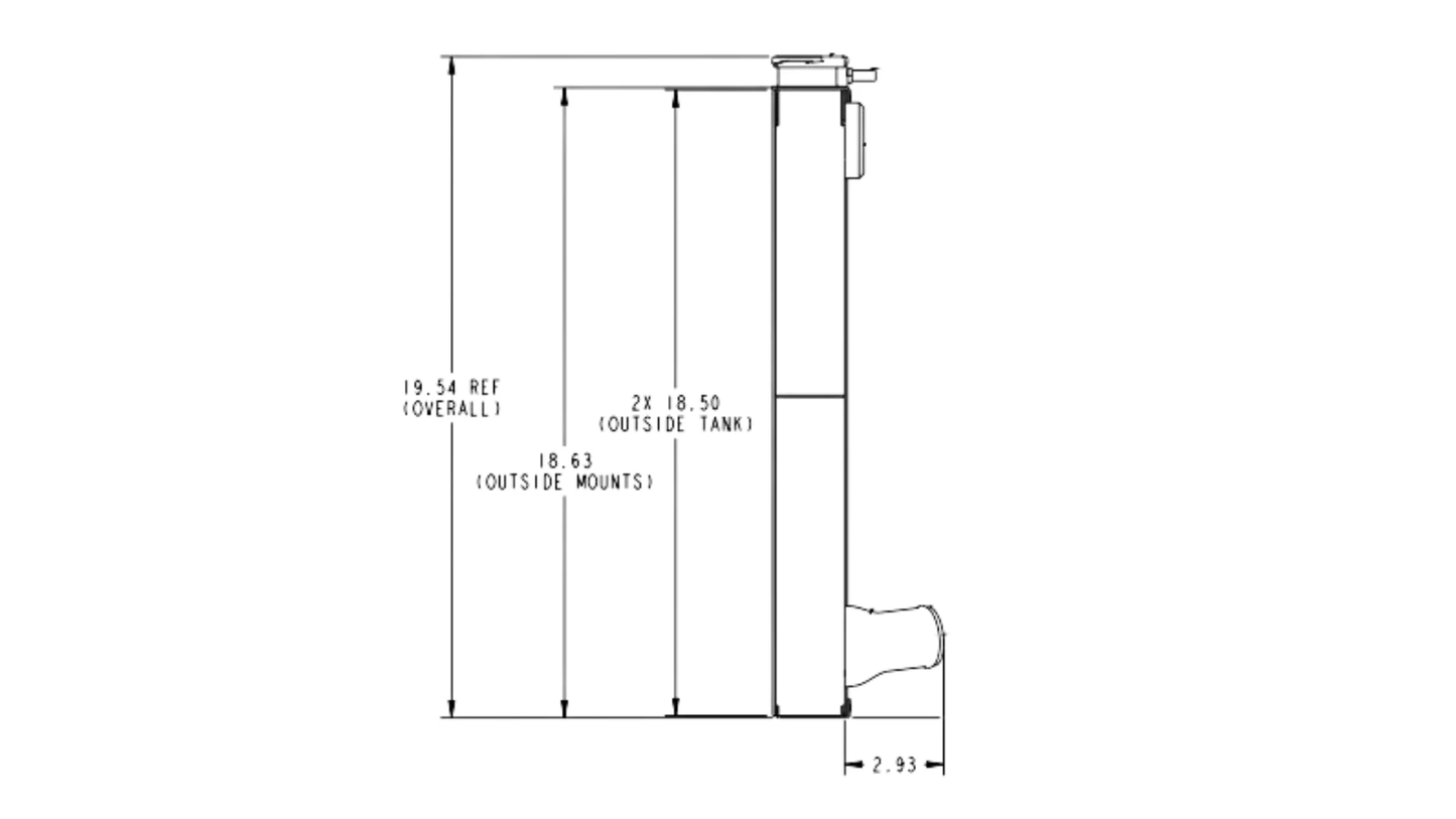 PWR - 42mm Universal Performance Radiator (PWR Ford Open 31” x 19”) -20 AN Port Inlet, 1-3/4″ Low Outlet