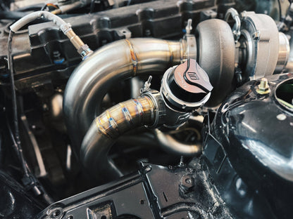 AK Vortec 4200 Into E36 Down Pipe (fully back-purged)