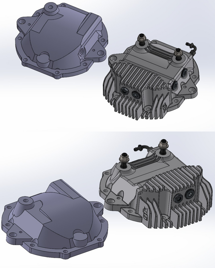 GKTech - Z33 350Z/Z34 370Z & RZ34 EXTENDED DUAL STUD DIFF COVER (COVER ONLY)