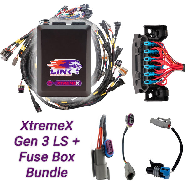 LINK ECU - Gen3 LS Drive-By-Wire Bundle: G4X XtremeX ECU + LS Engine Harness + Fuse Box bundle