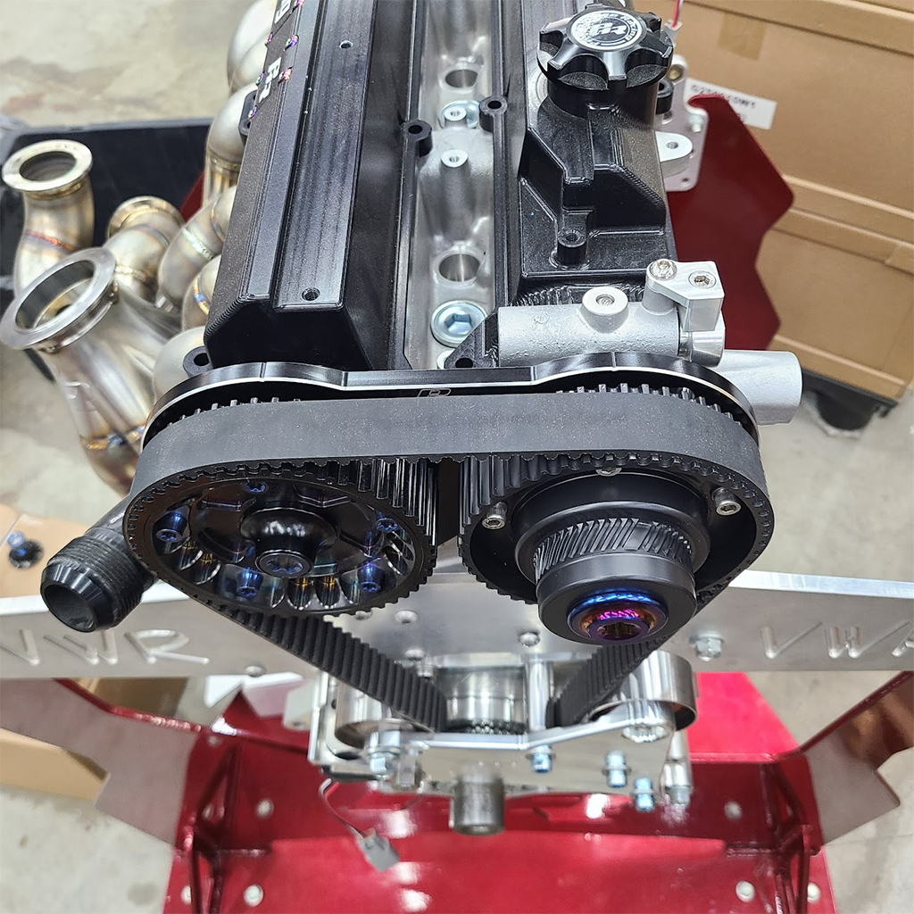 PHR - PHR Billet Timing Back Plate With Cam Seal Retainers for 2JZ