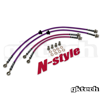 GKTech - S13 240SX BRAIDED BRAKE LINES