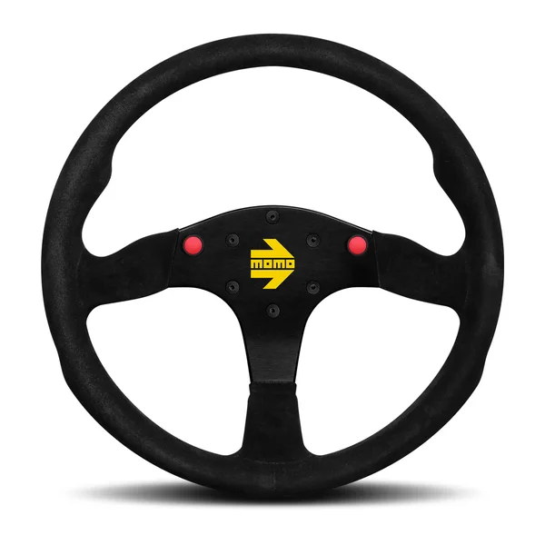 Momo MOD80 Steering Wheel 350 mm -  Black Suede/Black Spokes