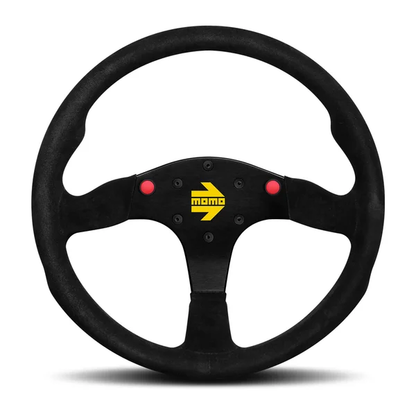 Momo MOD80 Steering Wheel 350 mm -  Black Suede/Black Spokes