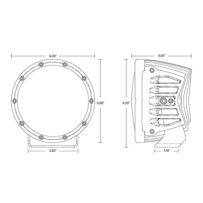 Rigid - 360-SERIES PRO 6 INCH SPOT RGBW PAIR