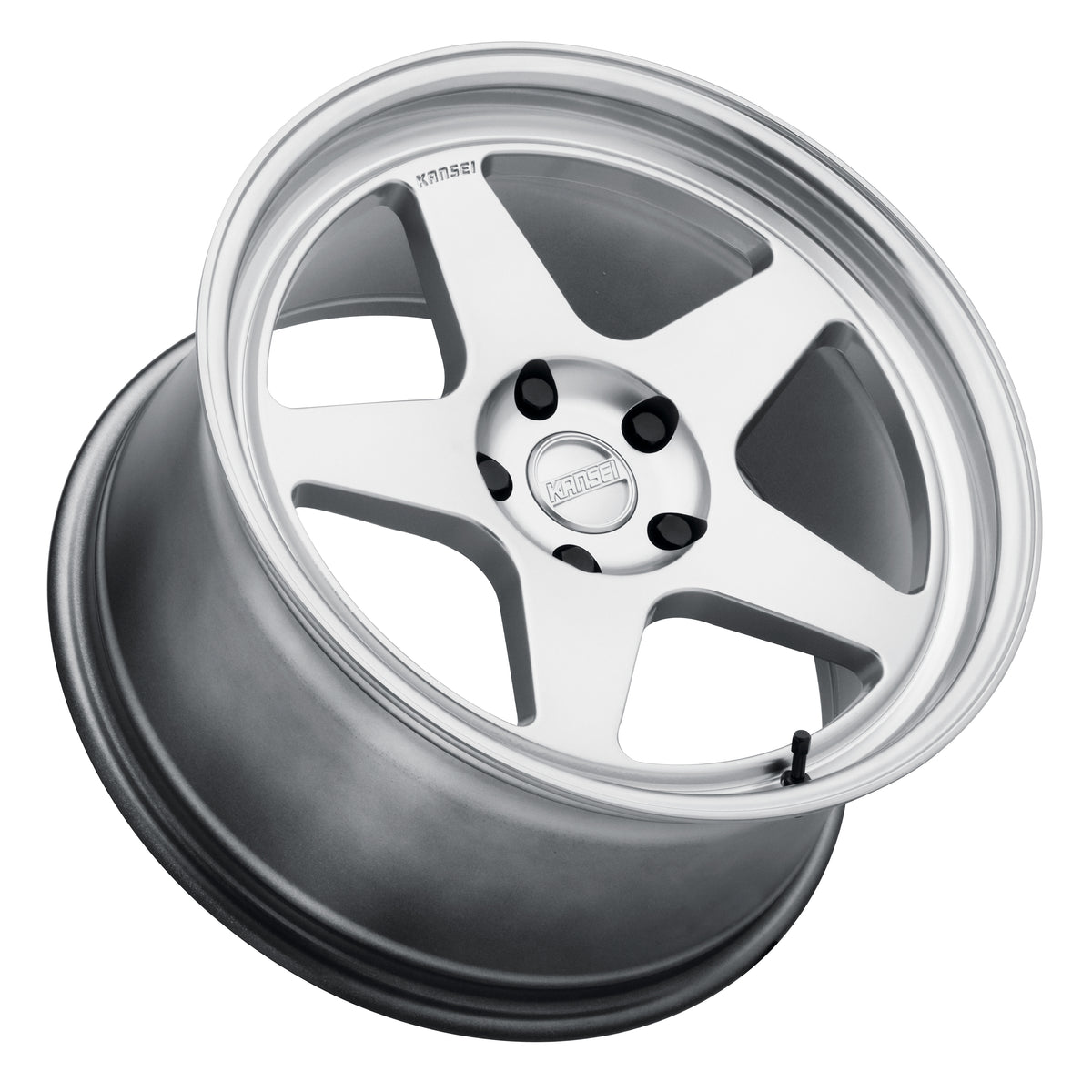 Kansei Wheels - KNP - Hyper Silver with Bright Machined Lip