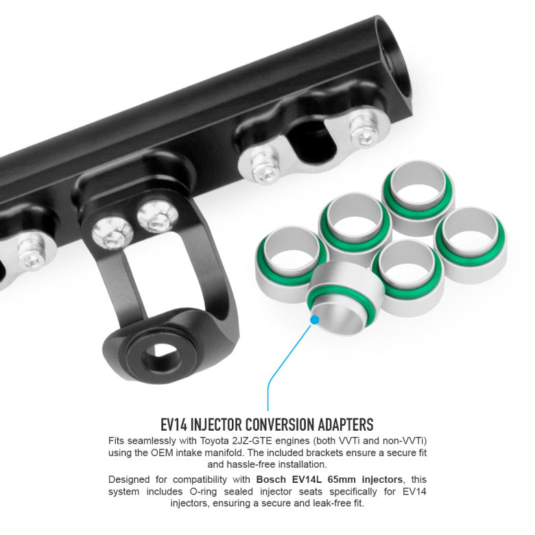 Nuke Performance - Toyota 6cyl 2JZ-GTE fuel rail