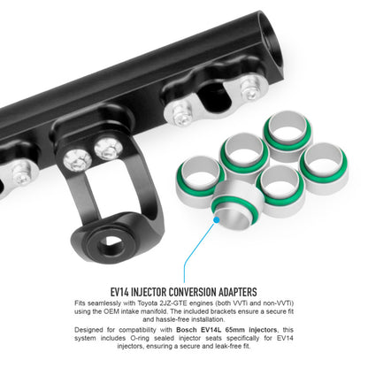 Nuke Performance - Toyota 6cyl 2JZ-GTE fuel rail