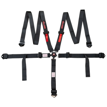 Zamp Race Seat Harness Youth Black 2\q 5 Point Camlock SFI 16.2