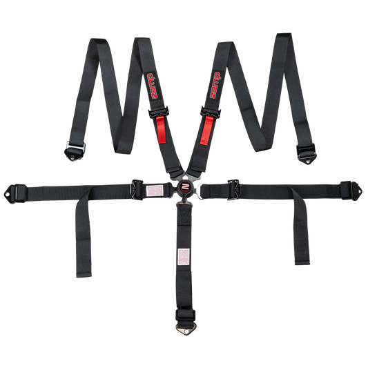 Zamp Race Seat Harness Youth Black 2\q 5 Point Camlock SFI 16.2
