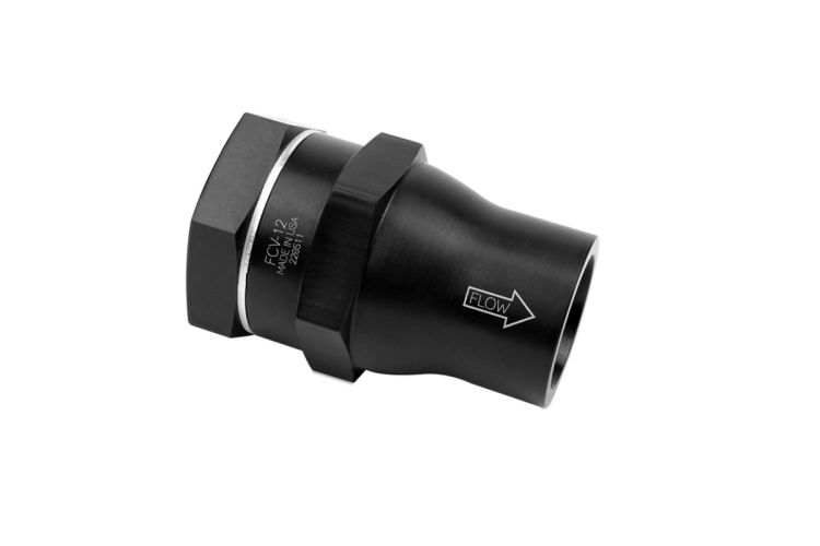 Improved Racing - High Flow Flapper Check Valve, -12 Body, -10AN Female ORB