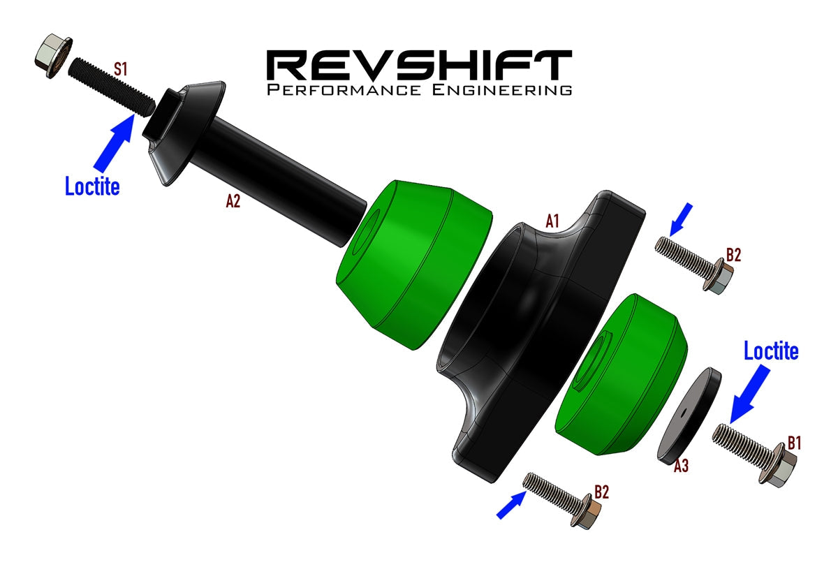 Revshift - POLYURETHANE MOTOR MOUNTS - BMW E90 / E92 / E82 / N54 / N55 / N52